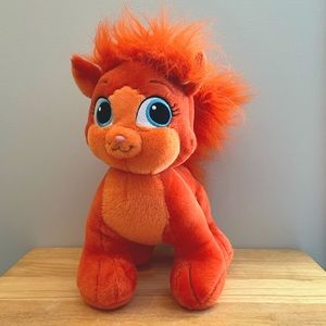 BAB Build A Bear Disney Princess Palace Ariel Pet Cat Orange Plush Stuffed Toy